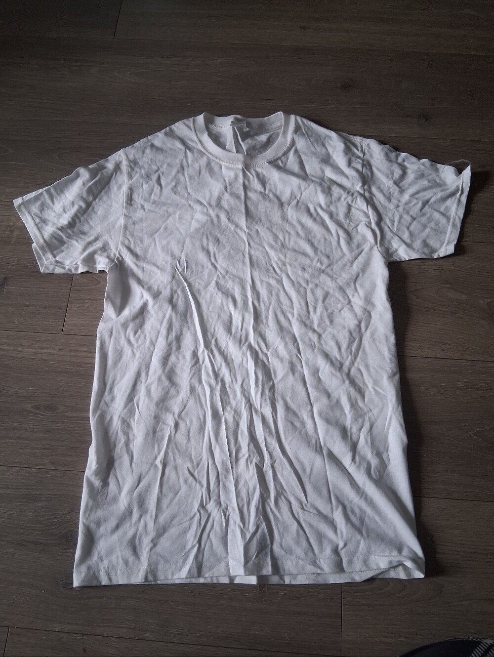 Fruit Of The Loom White Crew Neck Plain T-shirt